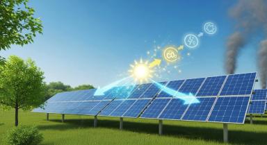 Comment une installation solaire réduit les émissions de CO₂ ?
