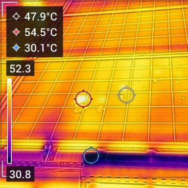 Les points d’échauffement : Souci courant des panneaux solaires
