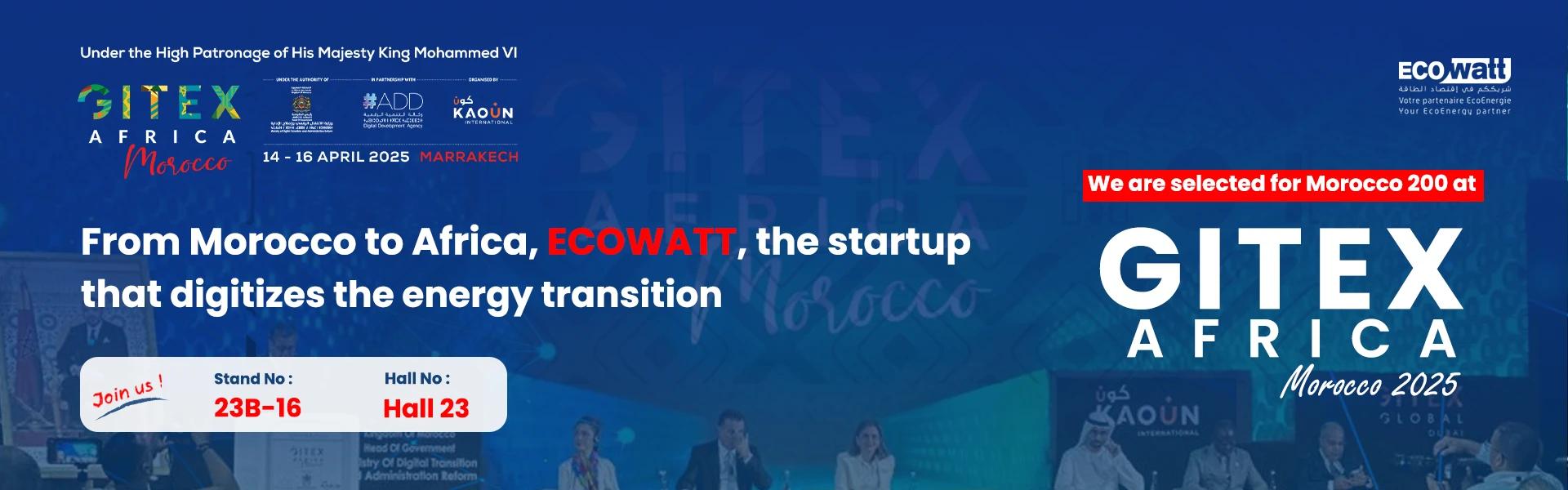 Ecowatt sera présente au Gitex Africa 2025 pour retracer son chemin vers un  avenir technologique et durable !